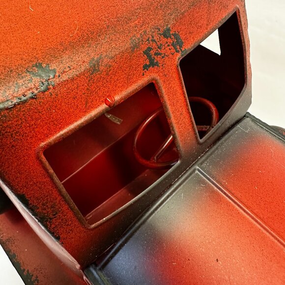 🎄Valerie Parr Hill Red Metal Truck with Bottle Brush Trees/EUC🎄 - Picture 11 of 15